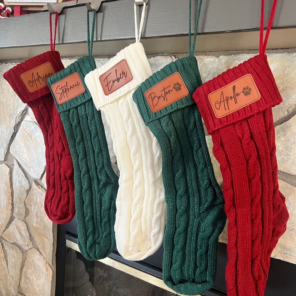 Custom Engraved Knit stockings